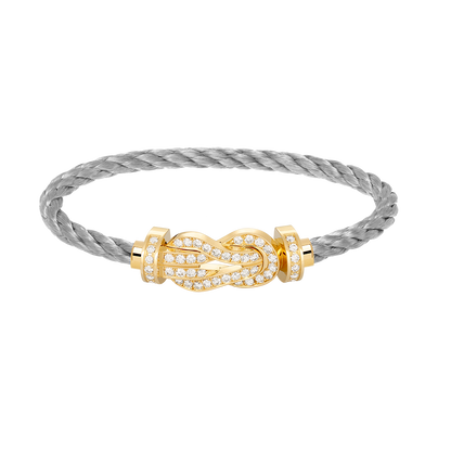 [Rose Jewels]CHANCE LARGE 8 FIGURE BUCKLE FULLDIAMOND BRACELET GOLD