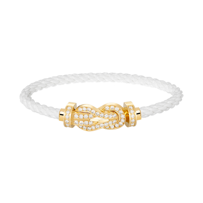 [Rose Jewels]CHANCE LARGE 8 FIGURE BUCKLE FULLDIAMOND BRACELET GOLD