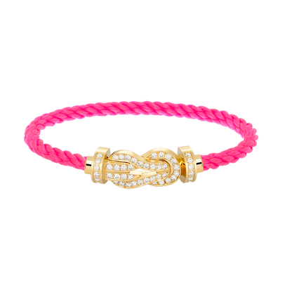 [Rose Jewels]CHANCE LARGE 8 FIGURE BUCKLE FULLDIAMOND BRACELET GOLD