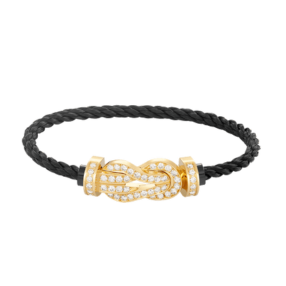 [Rose Jewels]CHANCE LARGE 8 FIGURE BUCKLE FULLDIAMOND BRACELET GOLD