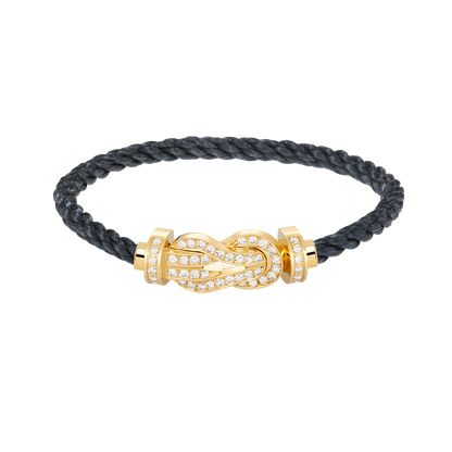 [Rose Jewels]CHANCE LARGE 8 FIGURE BUCKLE FULLDIAMOND BRACELET GOLD