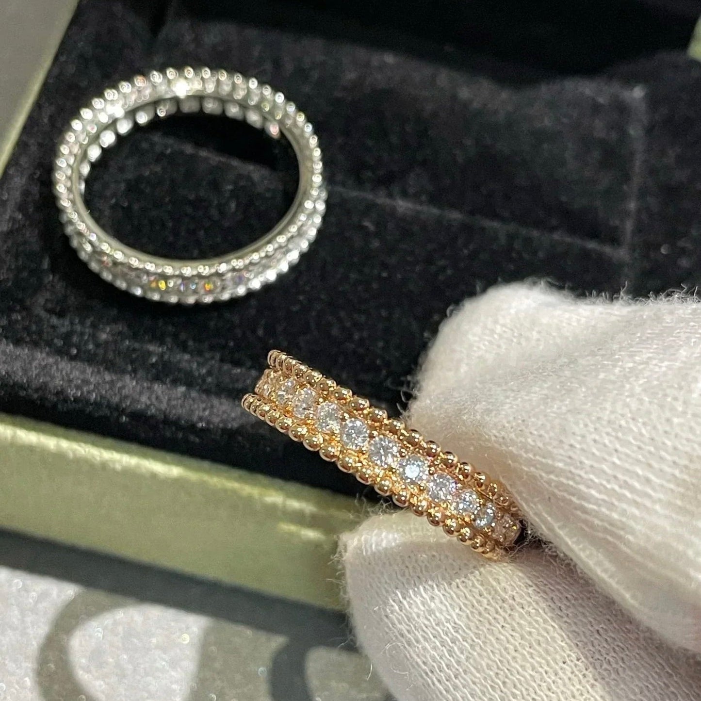 [ROSE]PERLEE DIAMOND SILVER RING