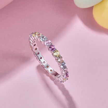 [Rose Jewels]Dazzling Resplendent Round Cut Party Ring