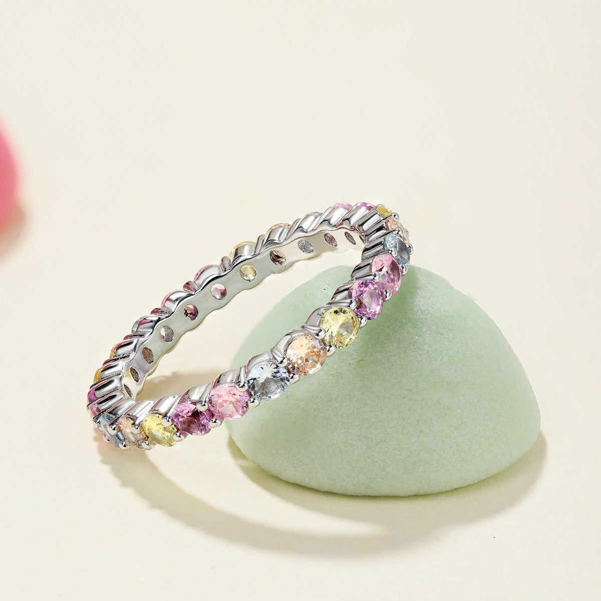 [Rose Jewels]Dazzling Resplendent Round Cut Party Ring