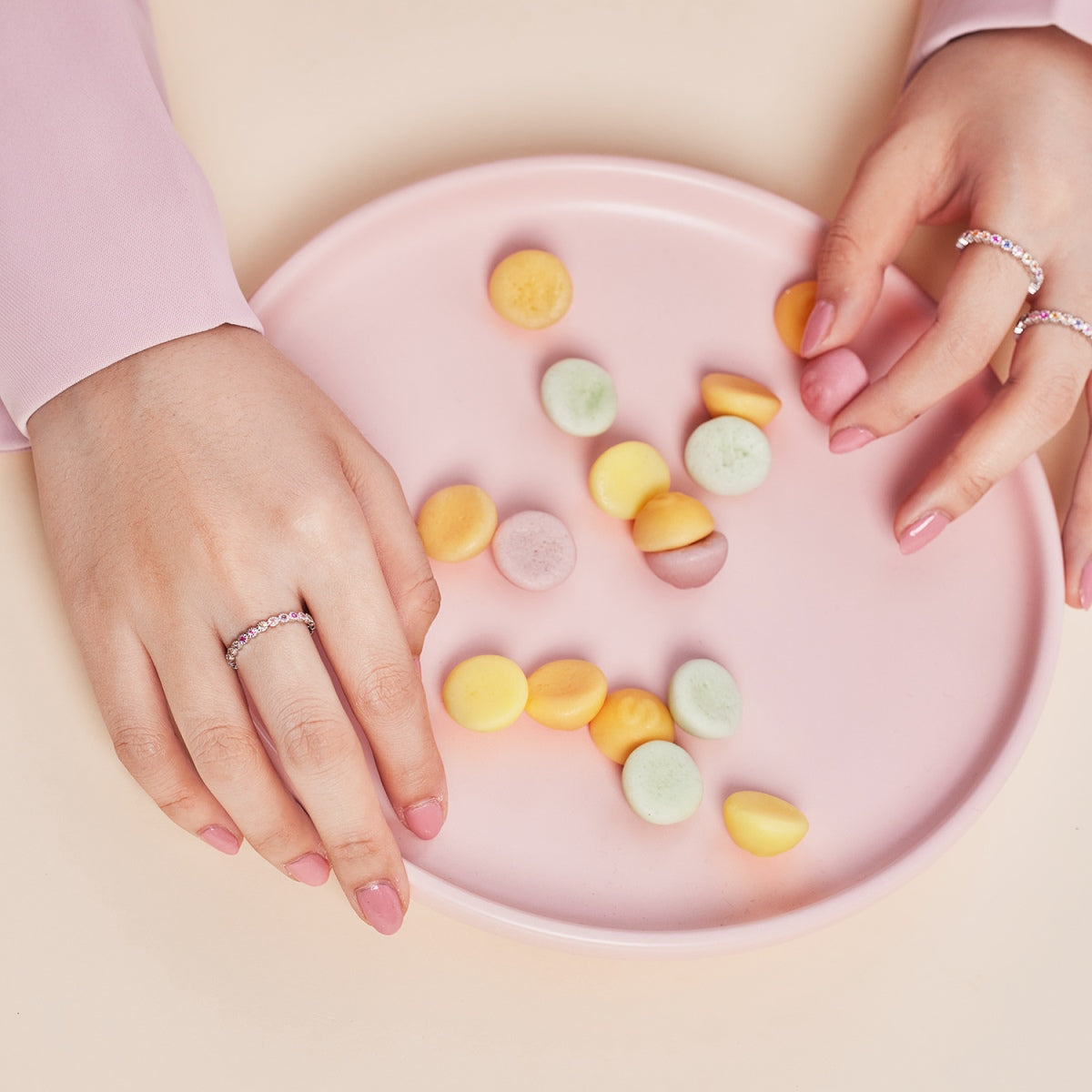 [Rose Jewels]Radiant Sparkling Round Cut Daily Ring