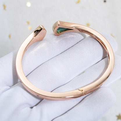 [Rose Jewels]DREAM BRACELET OPEN MALACHITE PINK GOLD