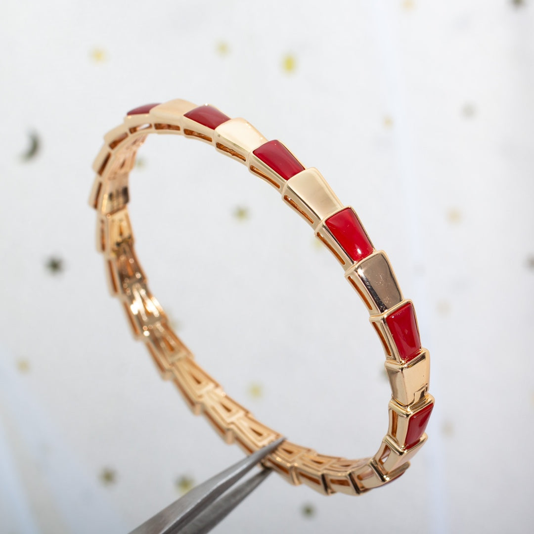 [Rose Jewels]SERPENTI BRACELET PINK GOLD RUBELLITE