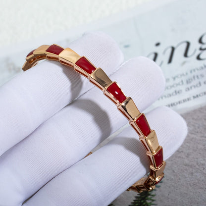 [Rose Jewels]SERPENTI BRACELET PINK GOLD RUBELLITE