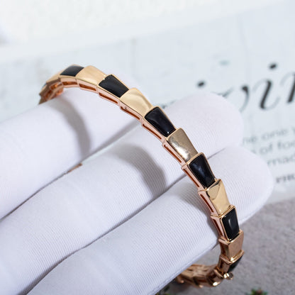 [Rose Jewels]SERPENTI BRACELET PINK GOLD ONYX