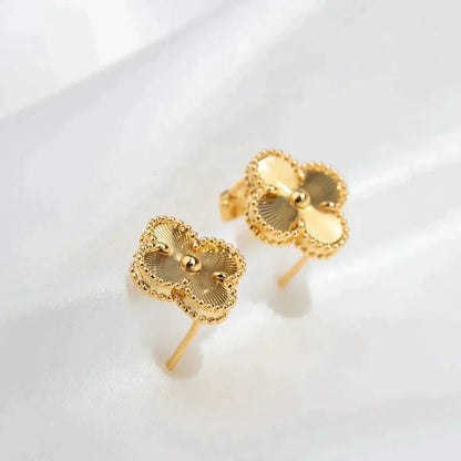 [ROSE]CLOVER MEDIUM 1 MOTIFS LASER EARRINGS