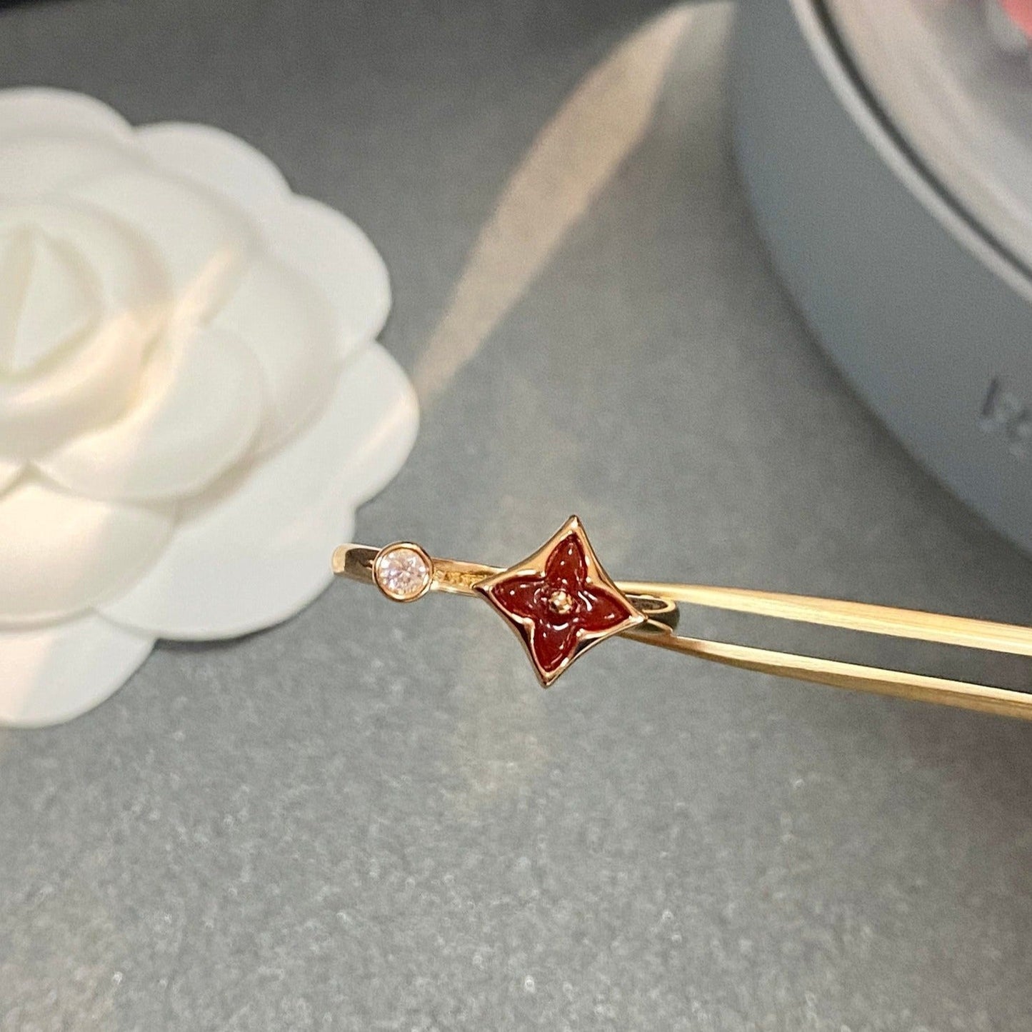 [Rose Jewels]STAR 1 DIAMOND OPEN RING