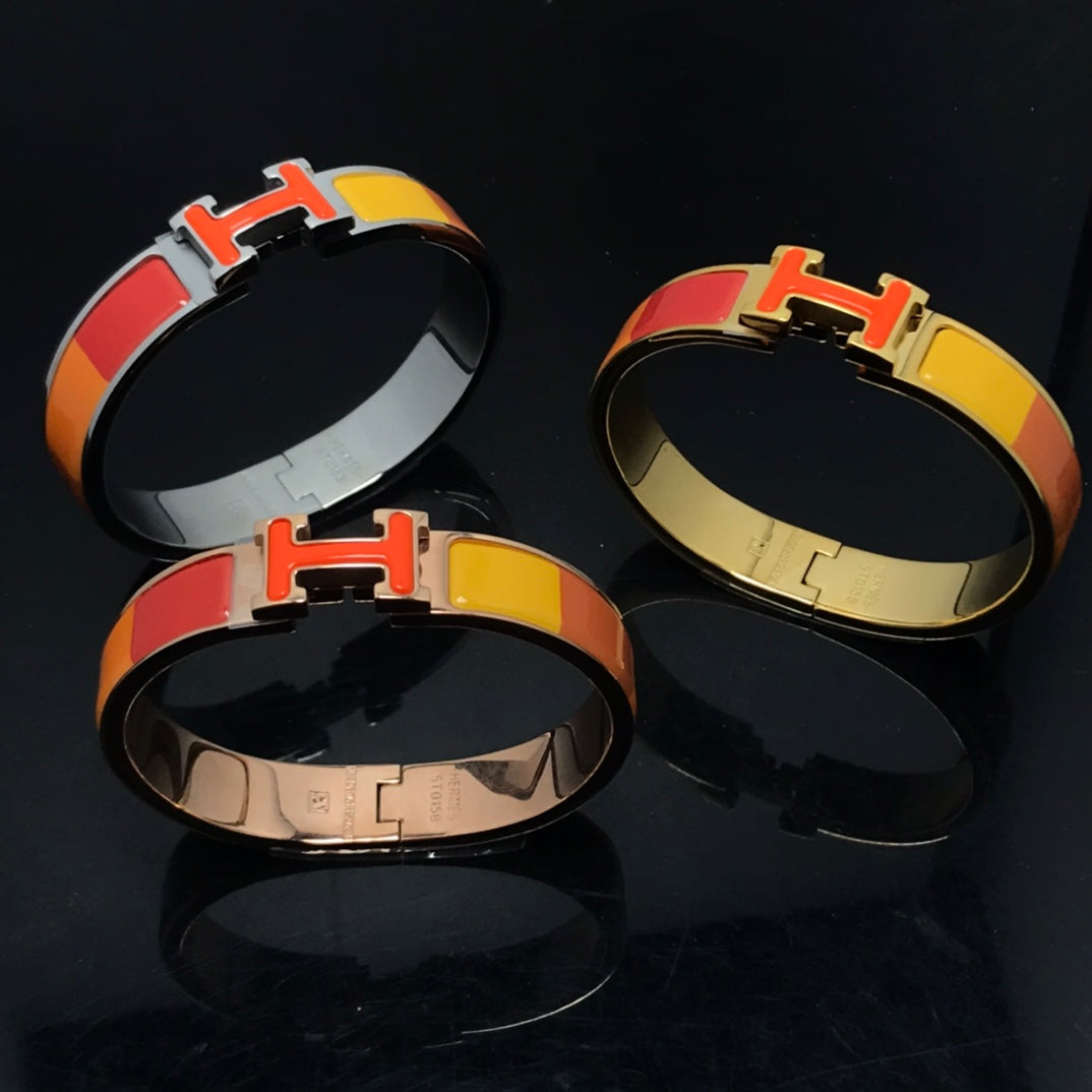 [Rose Jewels]H BRACELET ORANGE RAINBOW CERAMIC