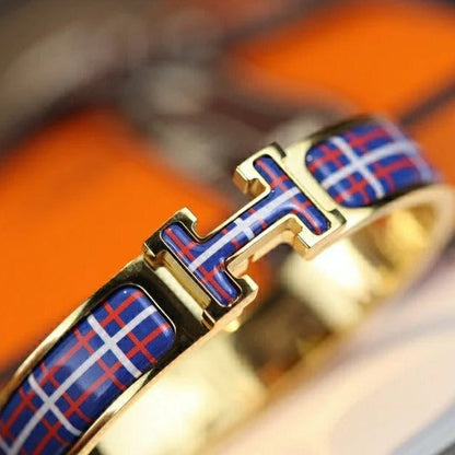 [Rose Jewels]H TARTAN BRACELET 12MM