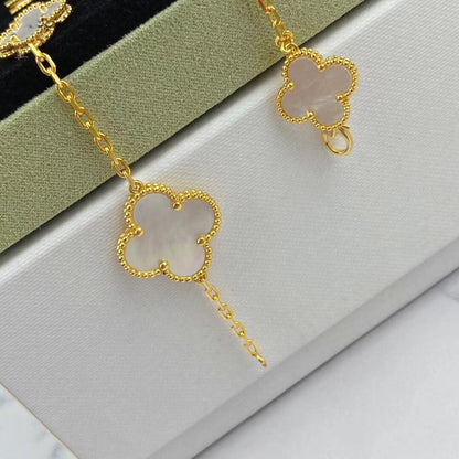 [ROSE]MAGIC CLOVER MOP GOLD BRACELET 5 MOTIFS