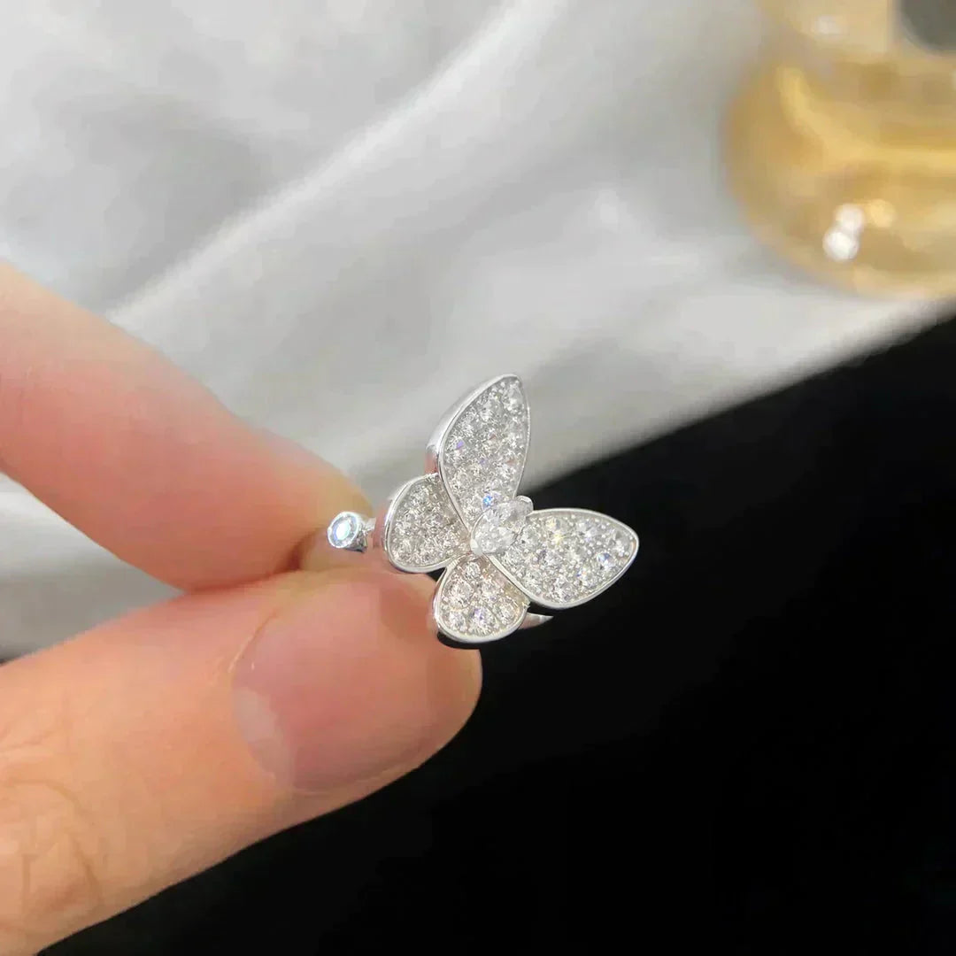 [ROSE]BUTTERFLY DIAMOND RING