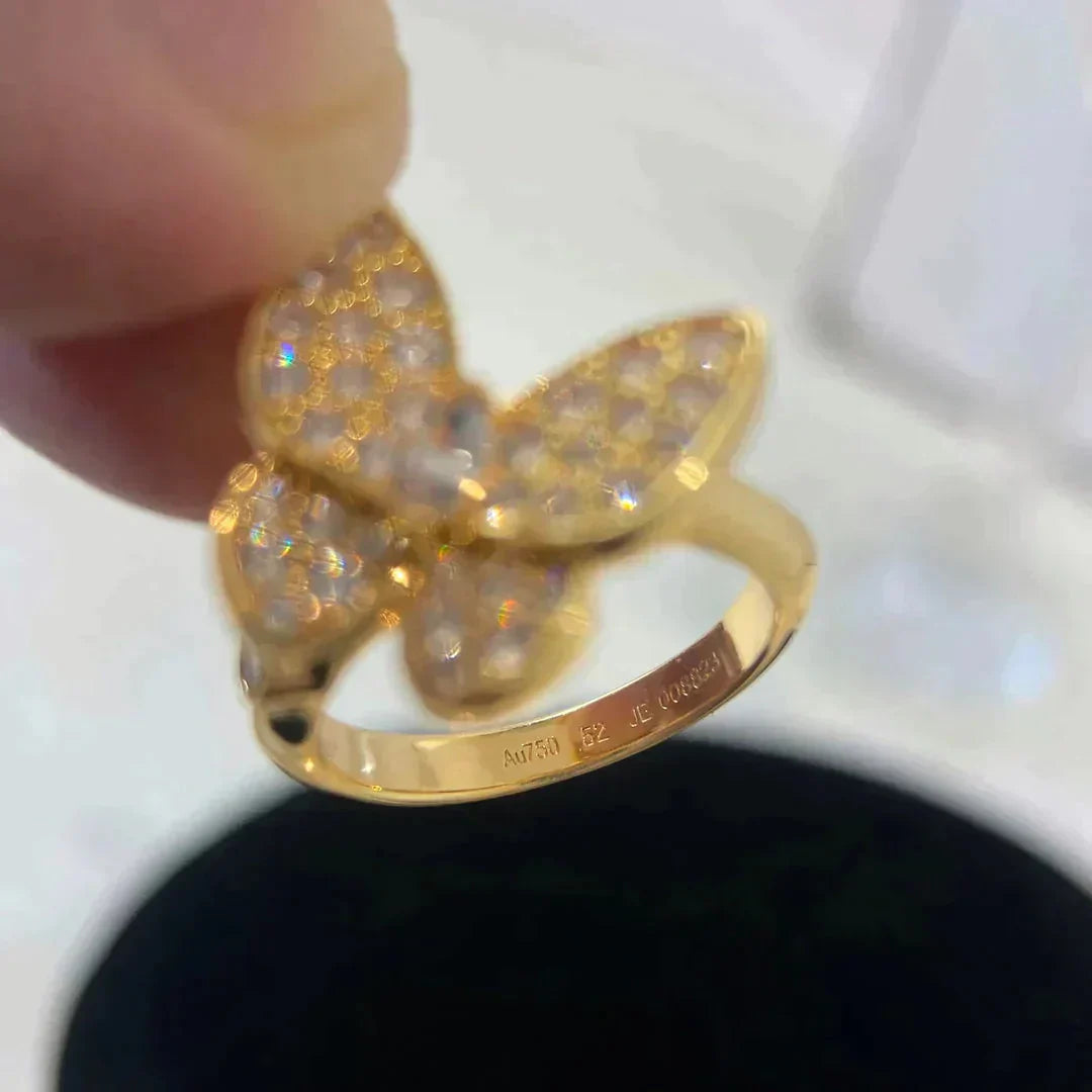 [ROSE]BUTTERFLY DIAMOND RING