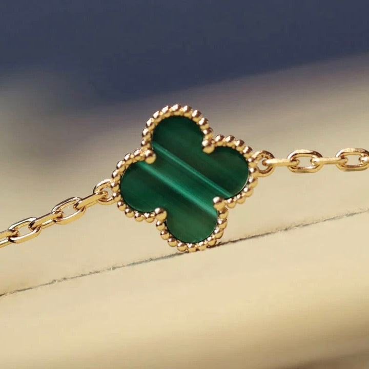 [ROSE]CLOVER 20 MOTIFS MALACHITE GOLD