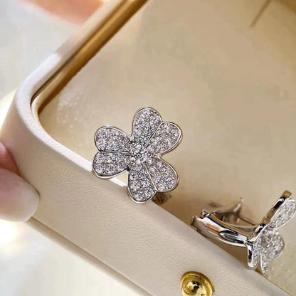 [ROSE]CLOVER COMOS DIAMOND EARRINGS SILVER