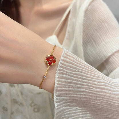 [Rose Jewels]SUN PEDANT CARNELIAN BRACELET