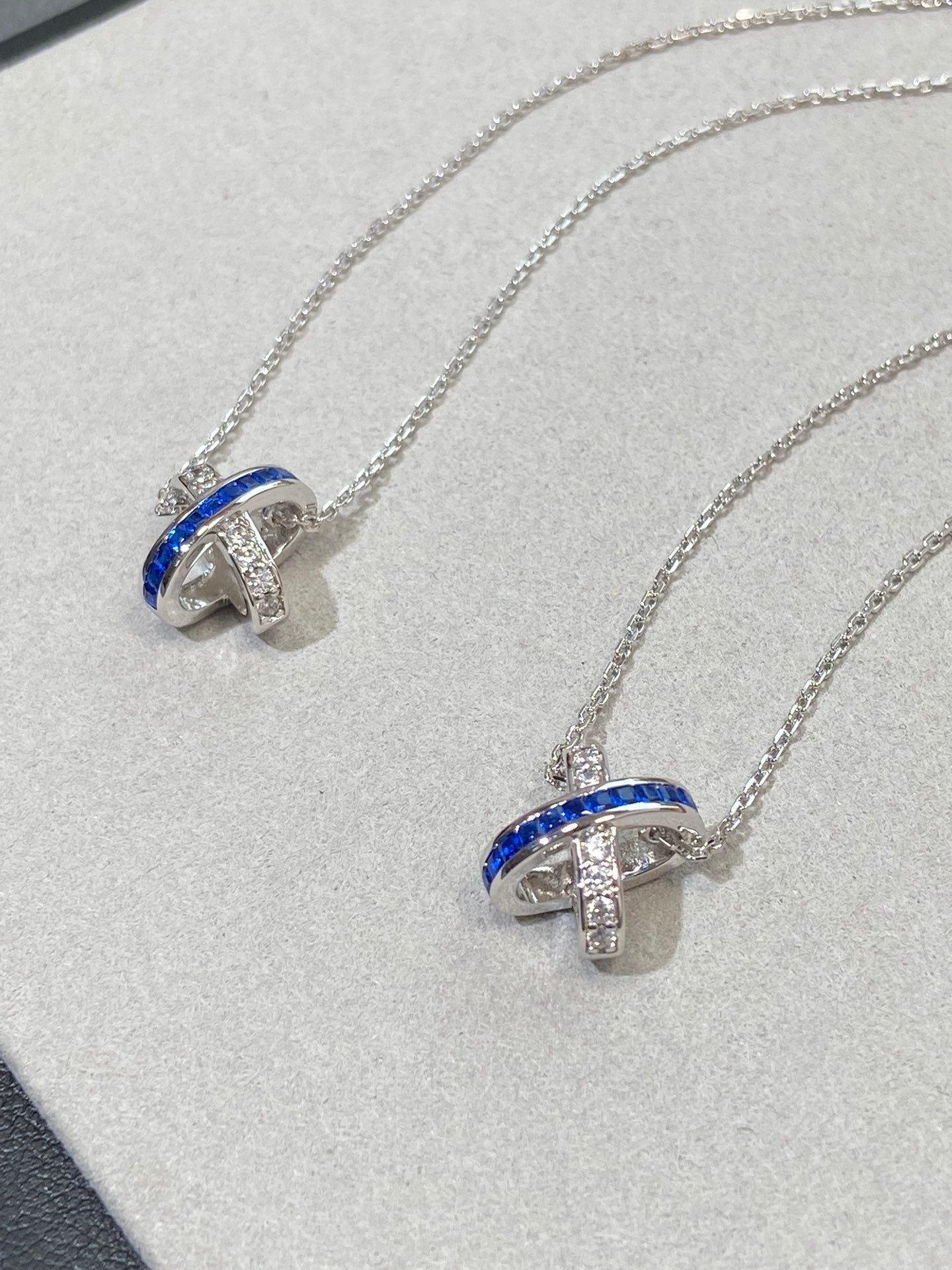 [Rose Jewels]LIENS DIAMOND SILVER NECKLACE