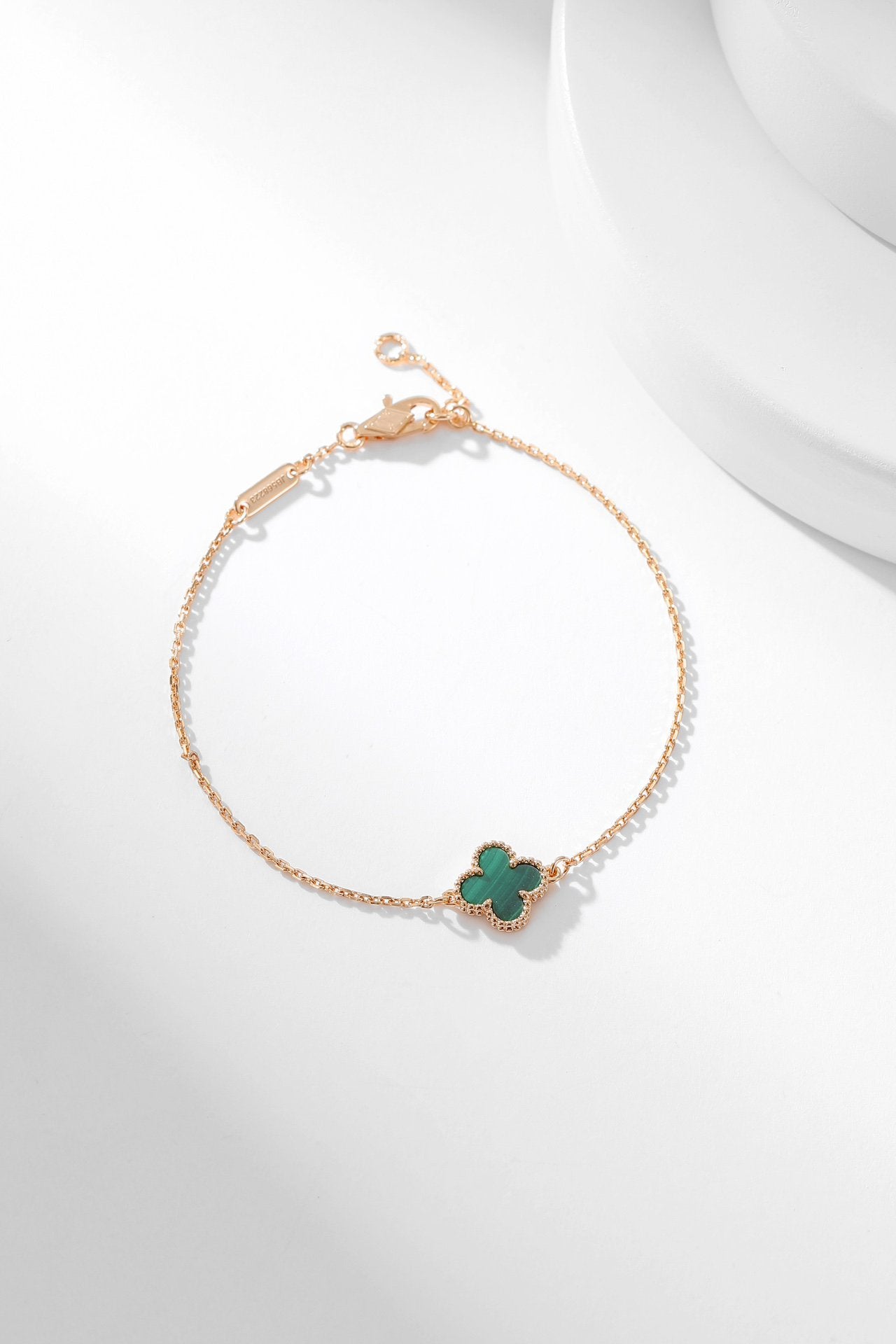 [ROSE]CLOVER BRACELET MALACHITE 1 MOTIF