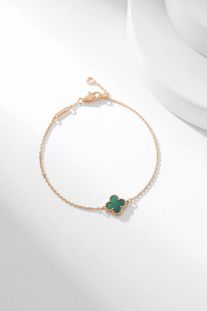 [ROSE]CLOVER BRACELET MALACHITE 1 MOTIF