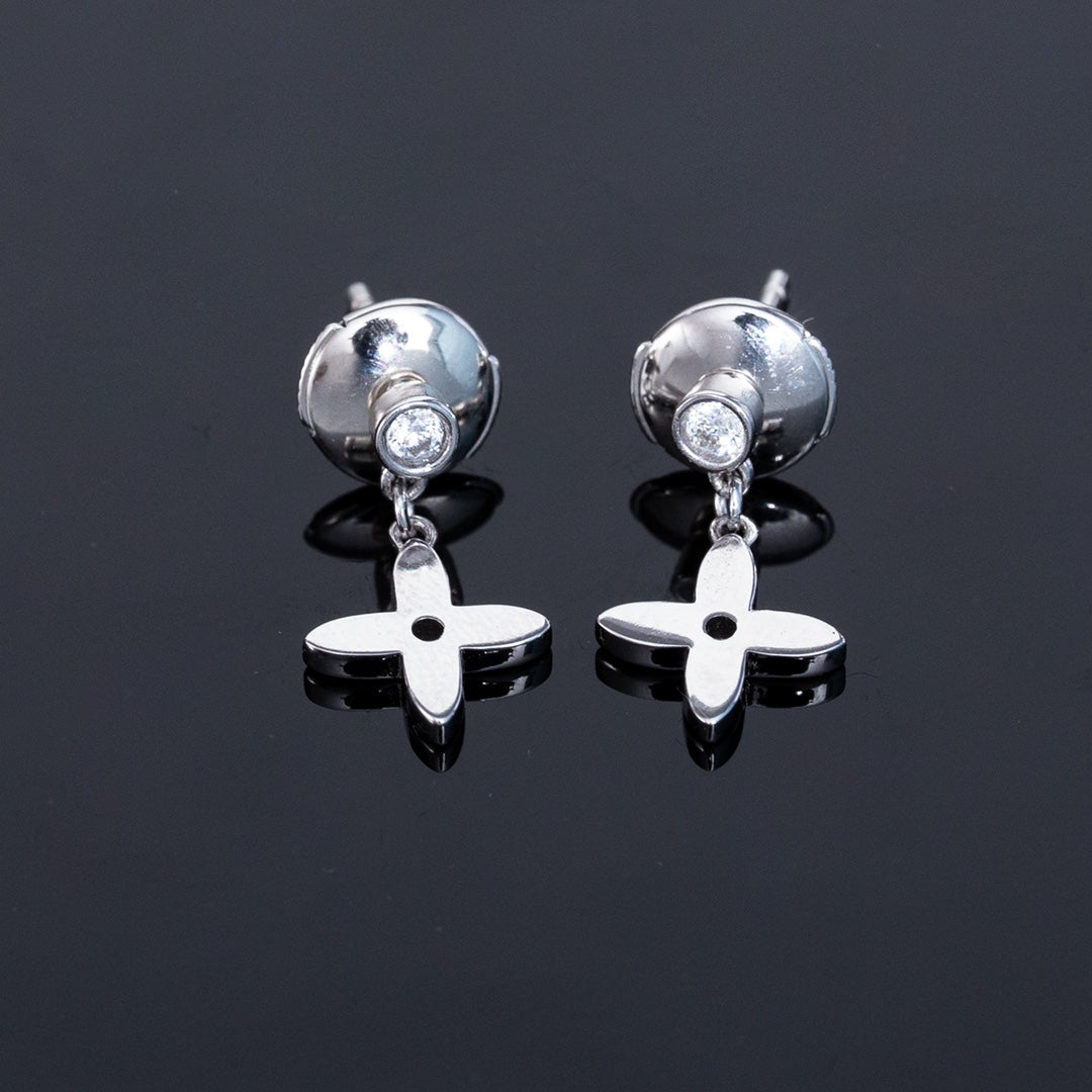 [Rose Jewels]VIDYLLE SILVER DIAMOND MINI DROP EARRINGS