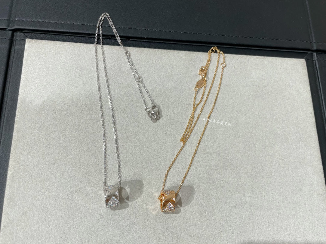 [Rose Jewels]LIENS EVIDENCE DIAMOND PAVED NECKLACE