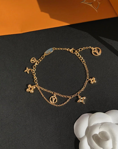 [Rose Jewels] BLOOMING PINK GOLD MOP BRACELET