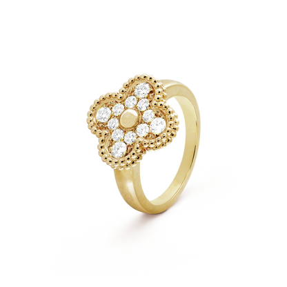 [ROSE]CLOVER DIAMOND RING