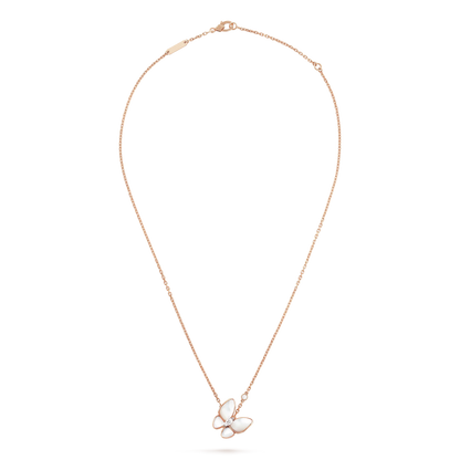 [ROSE]BUTTERFLY MOP DIAMOND NECKLACE