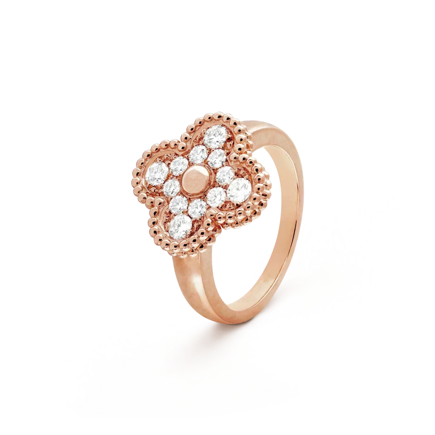 [ROSE]CLOVER DIAMOND RING