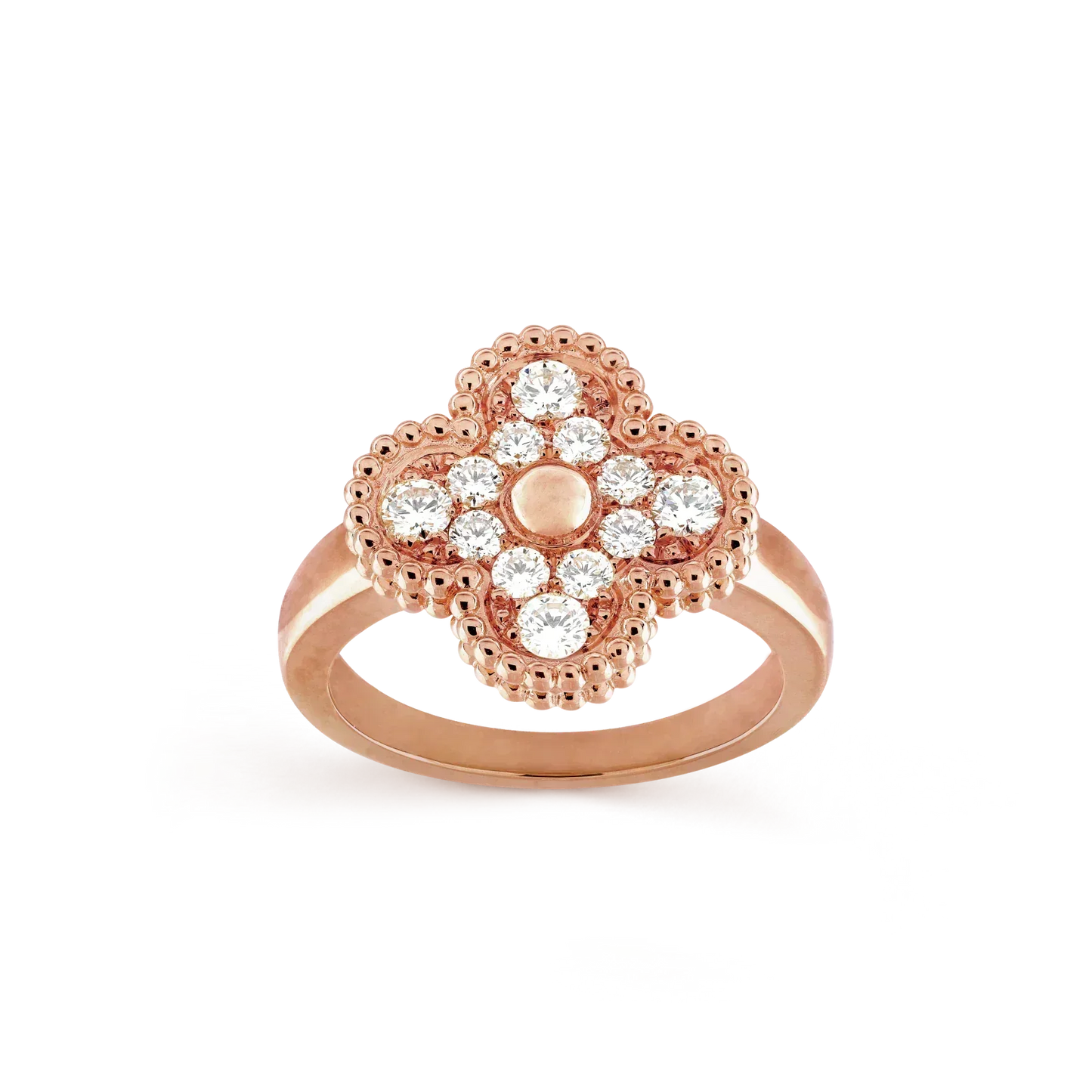 [ROSE]CLOVER DIAMOND RING