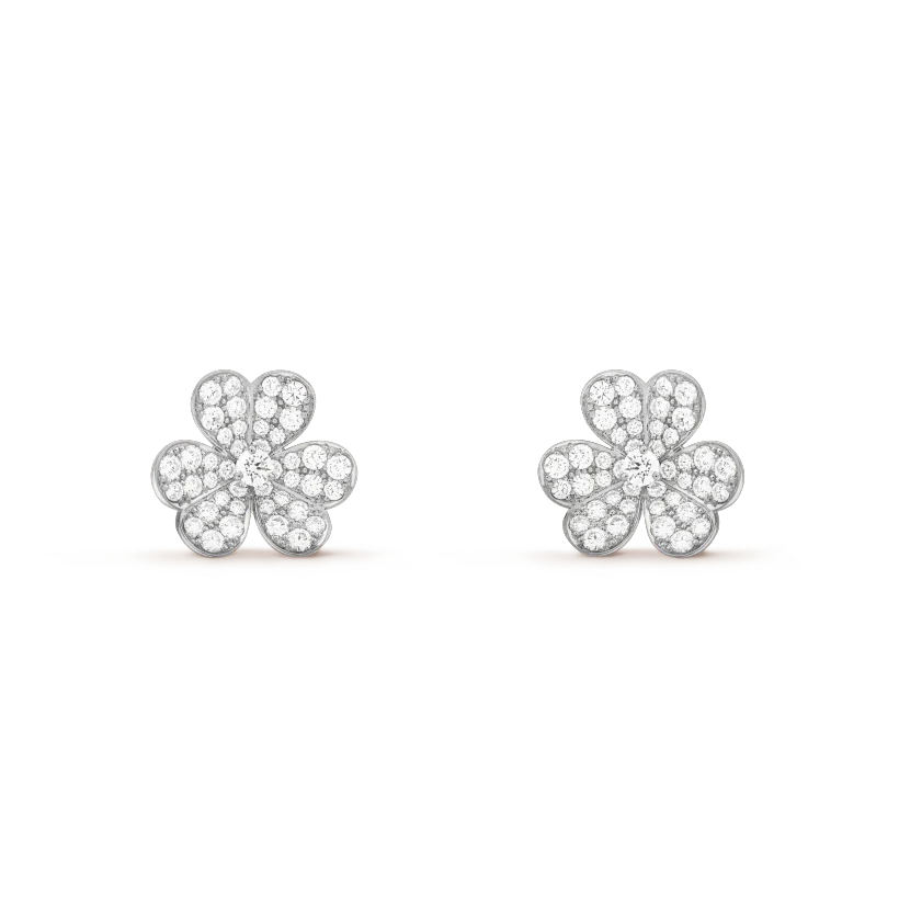 [ROSE]CLOVER COMOS DIAMOND EARRINGS SILVER