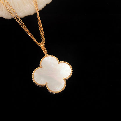 [ROSE]CLOVER 25MM MOP LARGE PENDANT NECKLACE