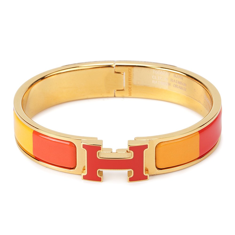 [Rose Jewels]H BRACELET ORANGE RAINBOW CERAMIC