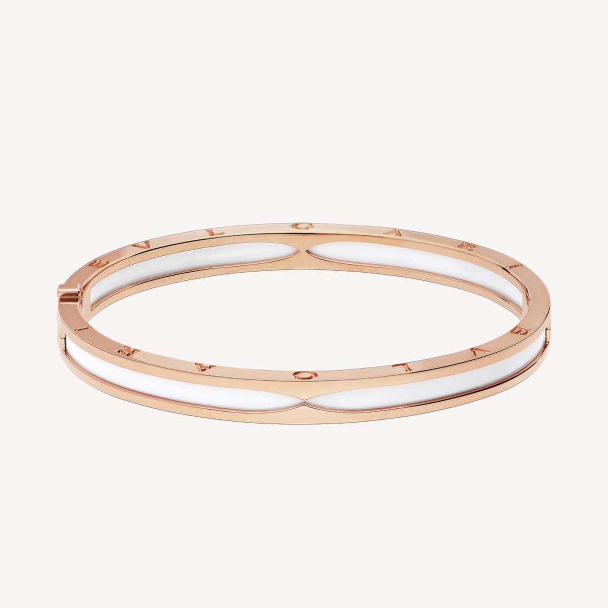 [Rose Jewels]ZERO 1 PINK GOLD WITH WHITE CERAMIC BRACELET