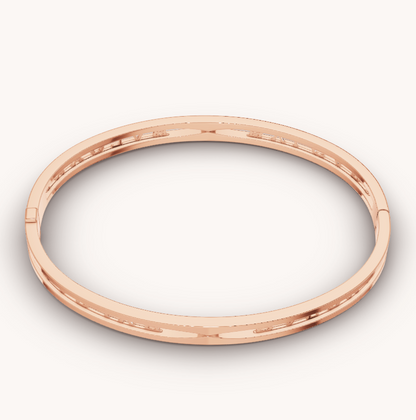 [Rose Jewels]ZERO 1 SPIRAL LOGO PINK GOLD BRACELET