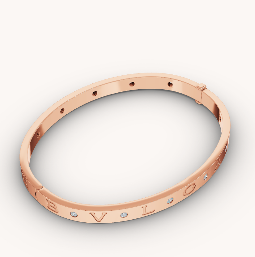 [Rose Jewels]ZERO 1 PINK GOLD 12 DIAMONDS BRACELET