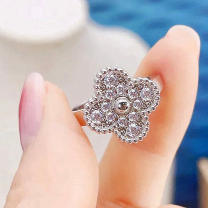 [ROSE]CLOVER DIAMOND RING