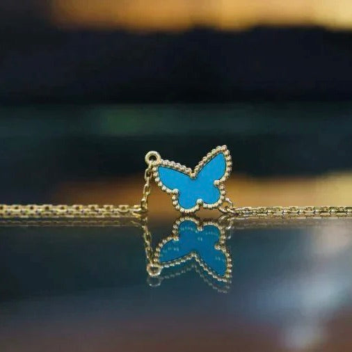 [ROSE]BUTTERFLY TURQUOISE BUTTERFLY BRACELET