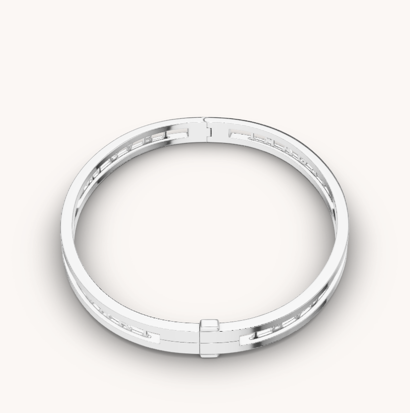 [Rose Jewels]ZERO 1 SPIRAL LOGO SILVER BRACELET