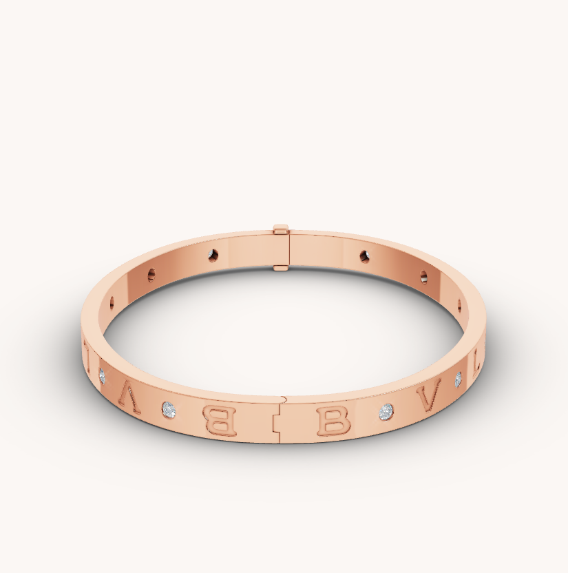 [Rose Jewels]ZERO 1 PINK GOLD 12 DIAMONDS BRACELET