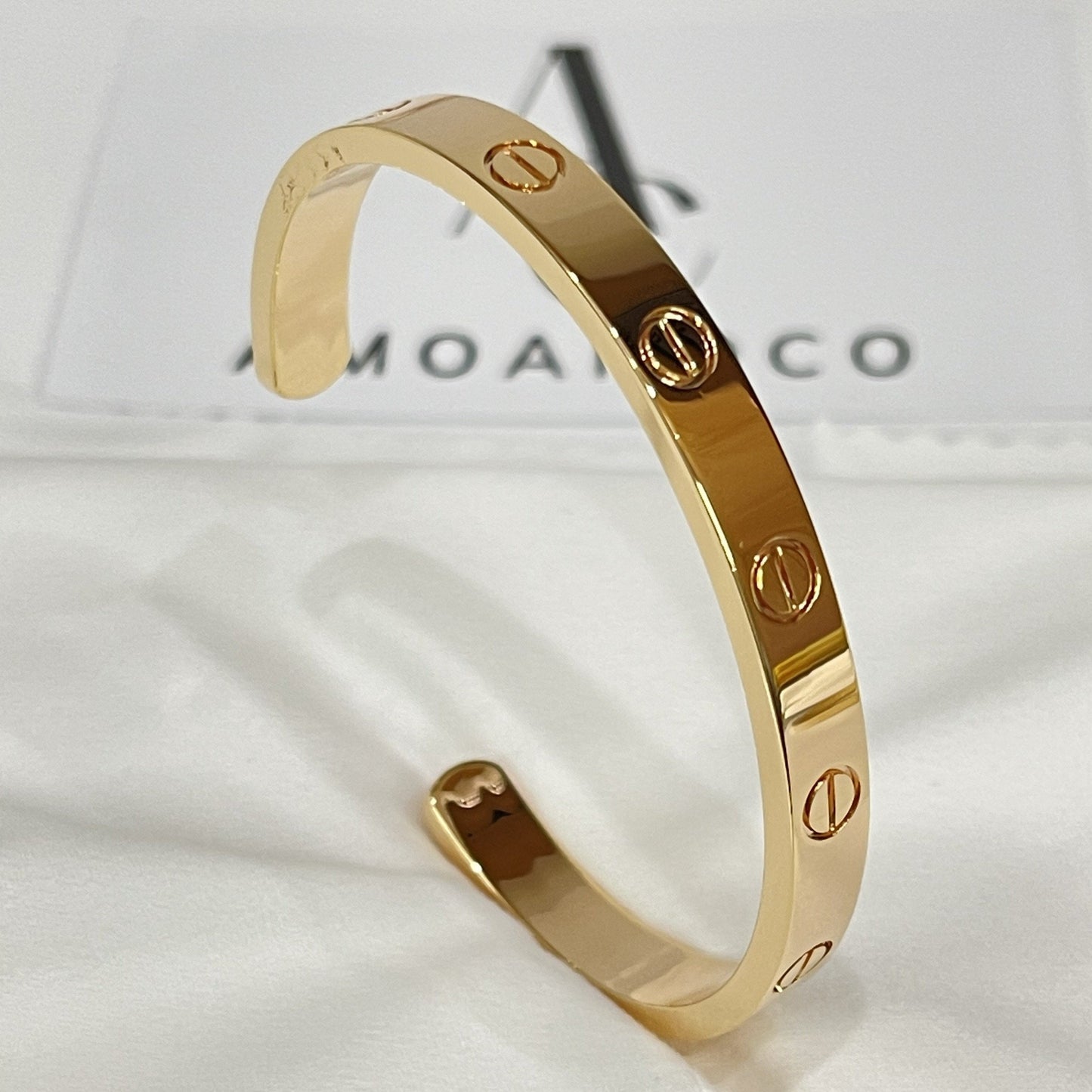 [ROSE]LOVE BRACELET 6.1MM OPEN CUFF