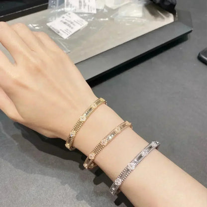 [ROSE]CLOVER BRACELET 4MM DIAMONDS