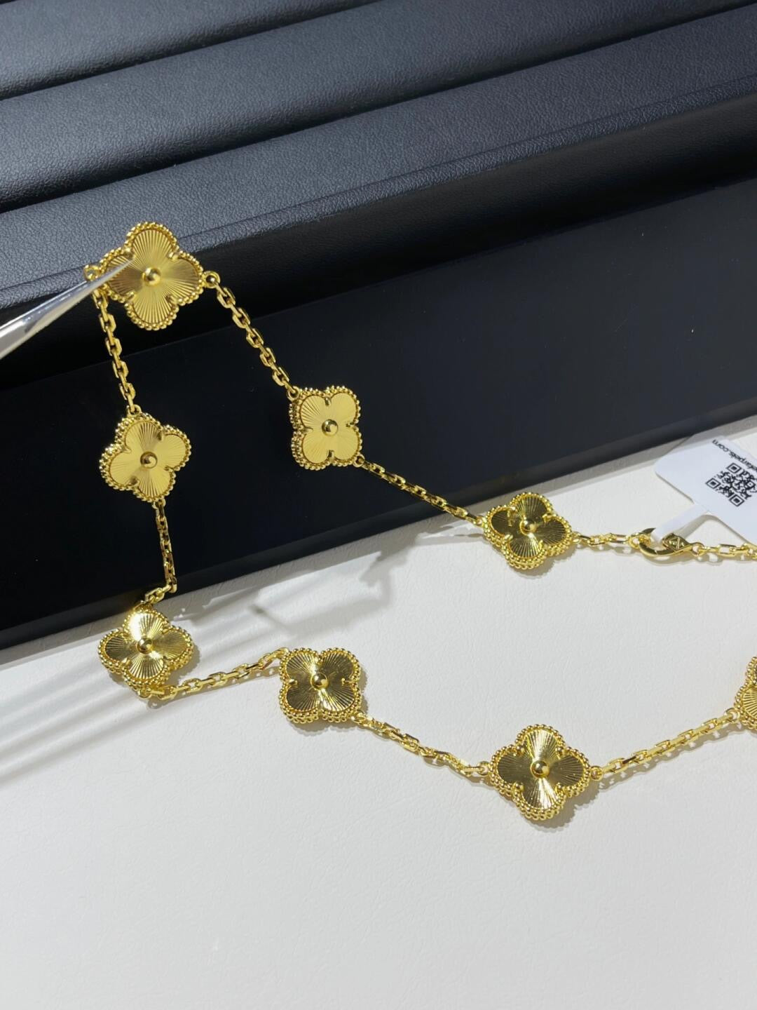 [ROSE]Clover 10 Motifs Gold Necklace