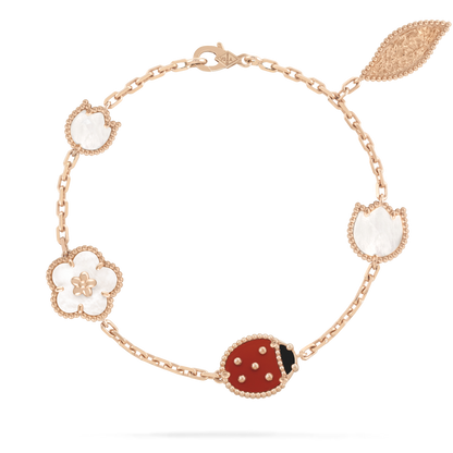 [ROSE]LUCKY SPRING 5 MOTIF BRACELET