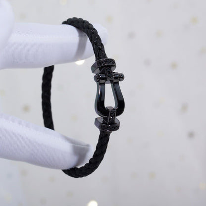 [Rose Jewels]FORCE LARGE SERIES HORSESHOE BLACK SAMURAI BRACELET