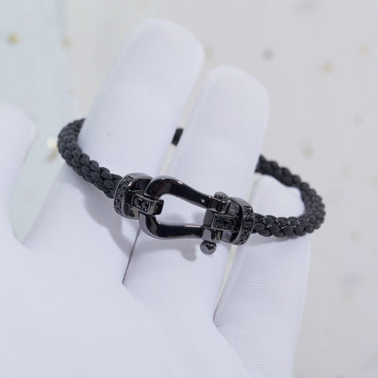 [Rose Jewels]FORCE LARGE SERIES HORSESHOE BLACK SAMURAI BRACELET