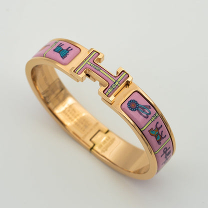 [Rose Jewels]H PINK GOLD BRACELET PINK CERAMIC